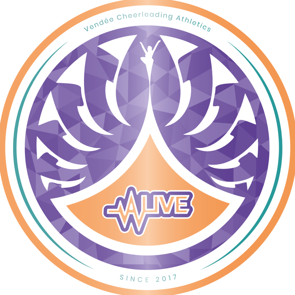 Le logo des VCA Alive Cheerleaders représente une pieuvre mauve