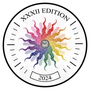 Le logo du Challenge ECRICOME 2024 représente un cadran solaire multicolore