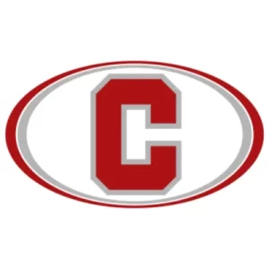 C rouge en police Impact, logo des Centurions Cheerleaders de Nîmes