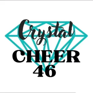 Diamant bleu turquoise, logo des Crystal Cheer 46, dans le Lot