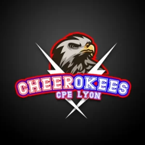 Aigle pygargue à tête blanche, logo des Cheerokees de l'école CPE à Lyon.
