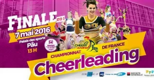 Affiche du championnat de France de Cheerleading 2016 qui s'est déroulé à Pau, au Palais des Sports