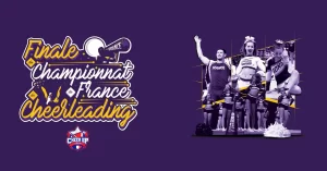 Affiche du championnat de France de Cheerleading 2019 qui s'est déroulé au CDFAS d'Eaubonne, près de Paris