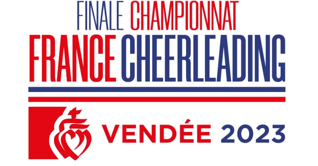 Affiche du championnat de France de Cheerleading 2023 qui s'est déroulé à Mouilleront le Captif, près de La Roche sur Yon, dans le Vendéspace.