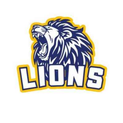 Un lion bleu rugissant, le logo des Pompom ECAM de Lyon