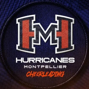 Logo officiel du club de cheerleading Hurricanes Cheerleaders qui évolue dans la ville de Montpellier