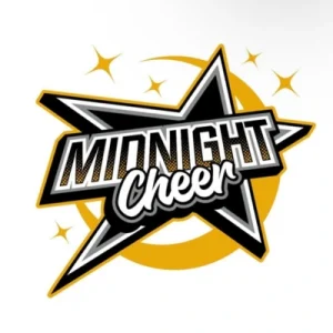 Logo officiel du club de cheerleading Midnight Cheer qui évolue dans la ville de Reims