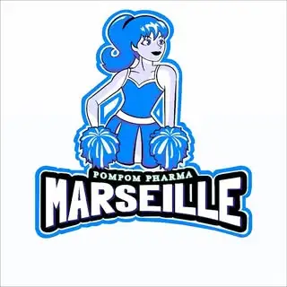 Logo des Pompoms PHARMA Marseille 🩵🤍