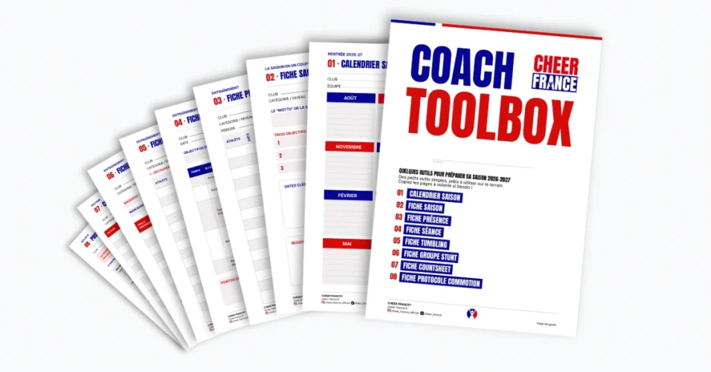 La Coach Toolbox by Cheer France, le kit de la rentrée pour tous les bons coachs de cheerleading