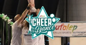 Logo de Cheer UFOLEP devant la première édition du championnat de France