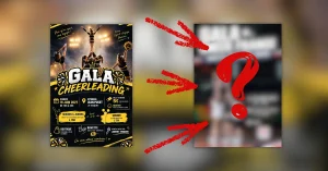 Affiche IA avant - après. Comment réaliser une affiche IA de cheerleading de qualité ?